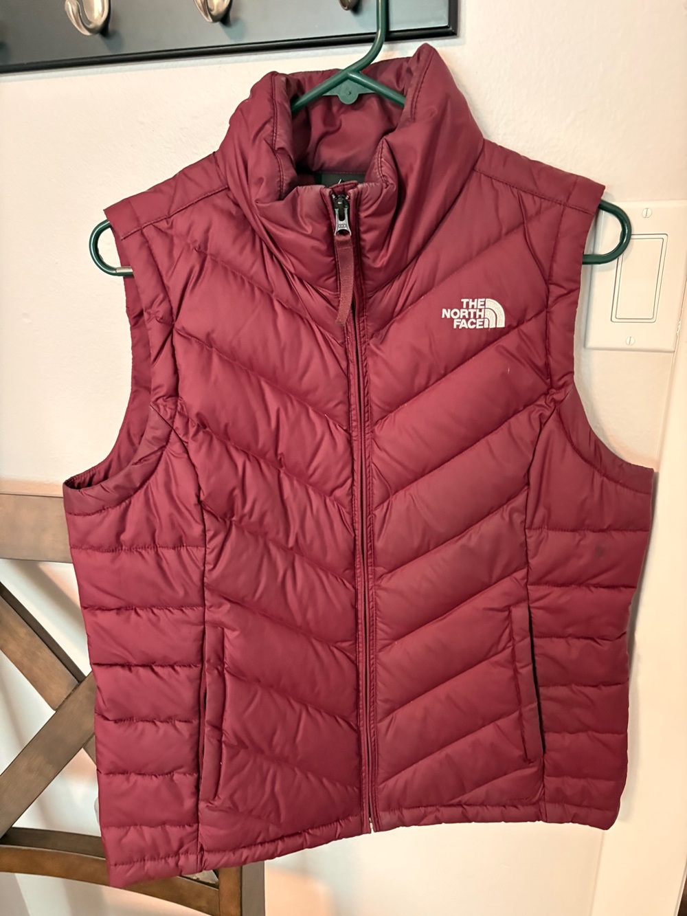 The North Face Women's Maroon Quilted Insulated Vest